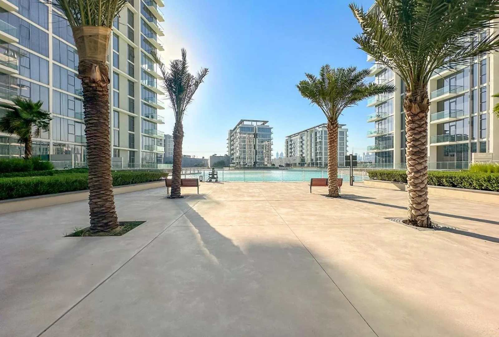 Tranquil Retreat 1 Bedroom With Serene Views In District 1 Dubai Apartment